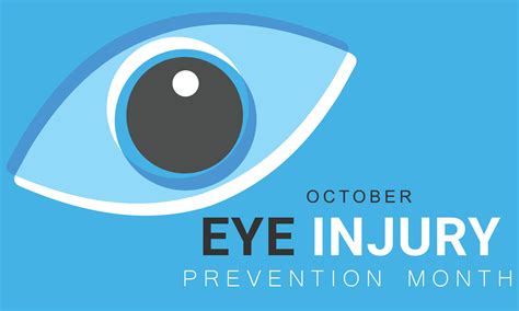 Eye Injury Prevention Month Background Banner Card Poster Template