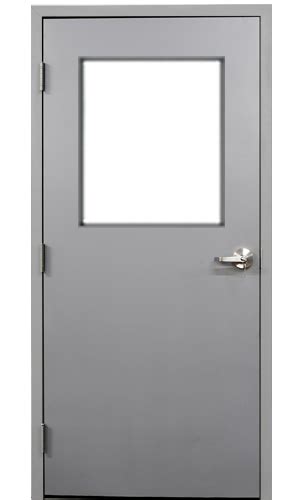 Fire Rated Commercial Steel Doors With Lite Kit And Glass