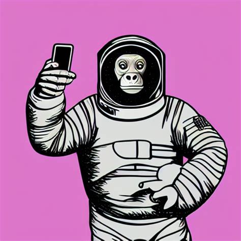 Stable Diffusion Prompt Ape Astronaut In Space Holding A Prompthero