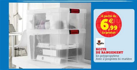 Offre Boite De Rangement Sundis Chez Hyper U