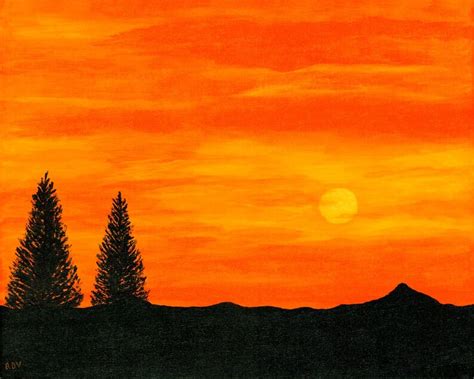 Sunset Silhouette | Etsy