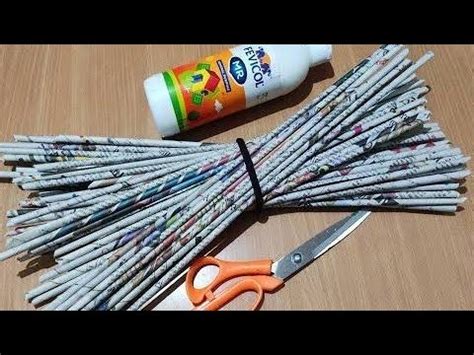 2 DIY NEWSPAPER BASKET BEST OUT OF WASTE CRAFT IDEAS YouTube