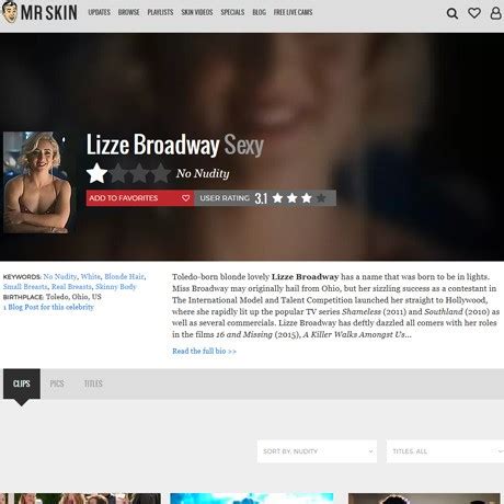 Lizze Broadway Nude Naked Porn Content Review Nude Celebrities List Like Mrskin