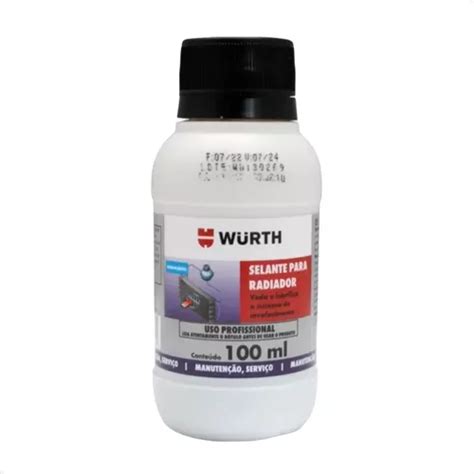 Vedante Para Vazamento De Radiador Selante 100ml Wurth MercadoLivre