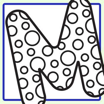 Spotty Uppercase Alphabet Letters Polka Dot Color In Letters Clip Art