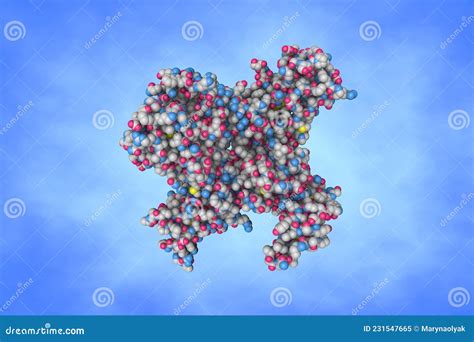 Molecular Model Of Interleukin 15 Il 15 Quaternary Complex Il 15 Is