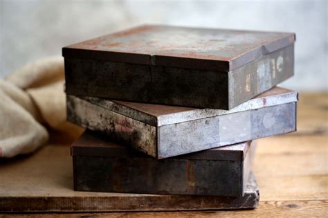 Lot de 3 boîtes en fer blanc Boîtes à biscuits anciennes Etsy France