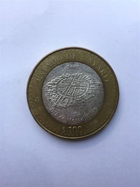 Moneda De 100 Pesos Bimetalica Del Estado De Nayarit 2a Fase Mercadolibre