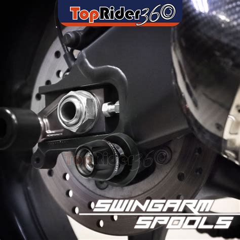 Black 10mm Swingarm Spools Sliders Protector For Kawasaki Zzr 1400 Zx 14r 06 17 Ebay