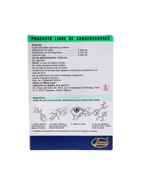 Precio Hyalox Ofteno Soluci N Mg Mg Ml Farmalisto Mx