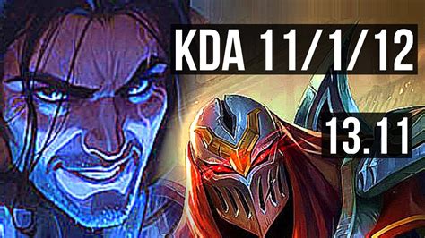 Sylas Vs Zed Mid 11 1 12 67 Winrate Legendary Kr Master 13