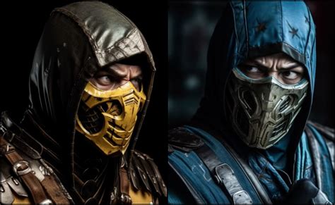 Cómo Se Verían Sub Zero Y Scorpion De Mortal Kombat Si Fuesen Reales Según Una Ia Midjourney