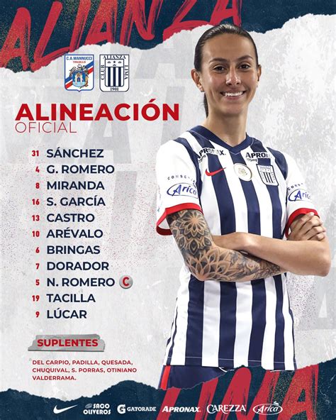 Alianza Lima Femenino On Twitter 🔵⚪ 𝗔𝗹𝗶𝗻𝗲𝗮𝗰𝗶𝗼́𝗻 𝗢𝗳𝗶𝗰𝗶𝗮𝗹 📋 Ellas Son