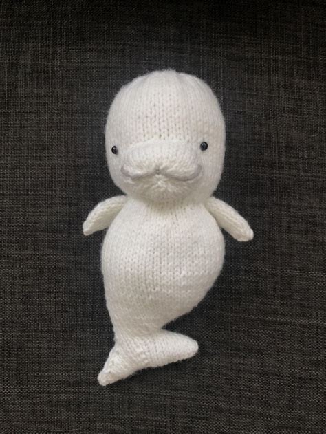 Beluga Whale Knit Pattern Knitting Pattern By Amy Gaines Whale