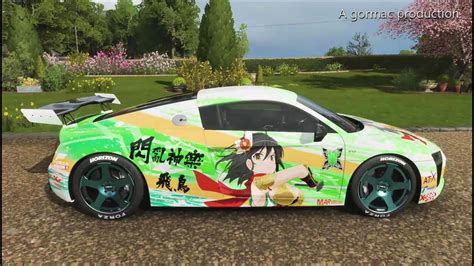 Forza Horizon Senran Kagura Asuka Audi R V Itasha Anime