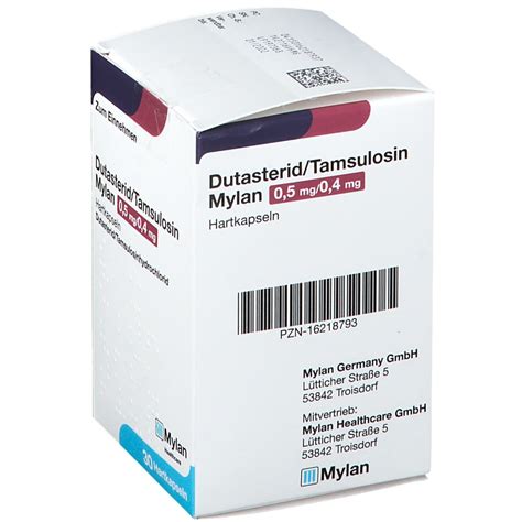 Dutasterid Tamsulosin Mylan Mg Mg St Mit Dem E Rezept Kaufen