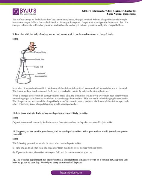 NCERT Solutions Class 8 Science Chapter 15 Some Natural Phenomena