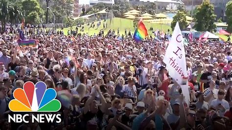 Australia Votes Yes In Same Sex Marriage Survey NBC News YouTube