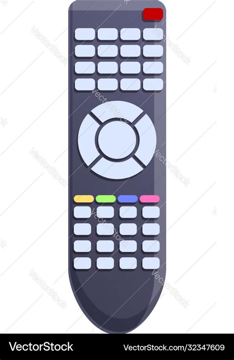 Multiview Tv Remote Control Icon Cartoon Style Vector Image