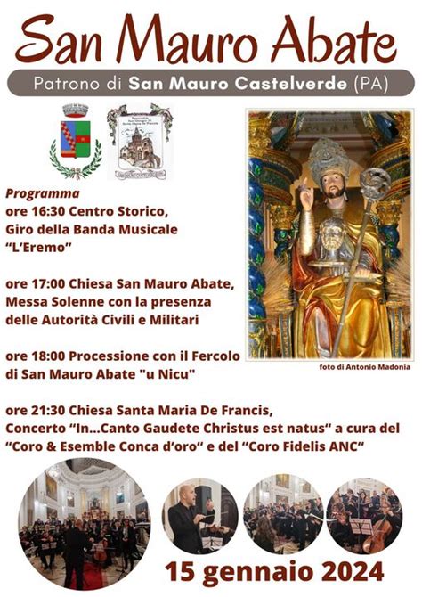 Il 15 Gennaio I Festeggiamenti Del Patrono Di San Mauro Castelverde