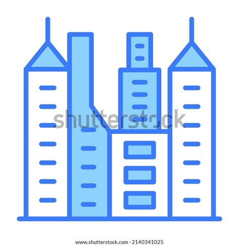 Skyline Building Vector Illustration Isolated On Stock Vector (Royalty ...