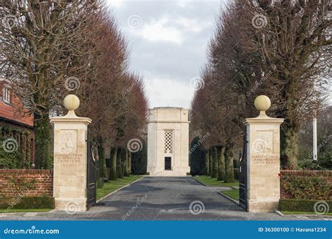 American Cemetery Flanders Field Belgium Waregem WW1 Editorial Image ...