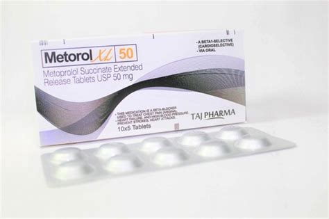 Metoprolol Succinate Er Tablet Usp Mg At Best Price In Mumbai Taj