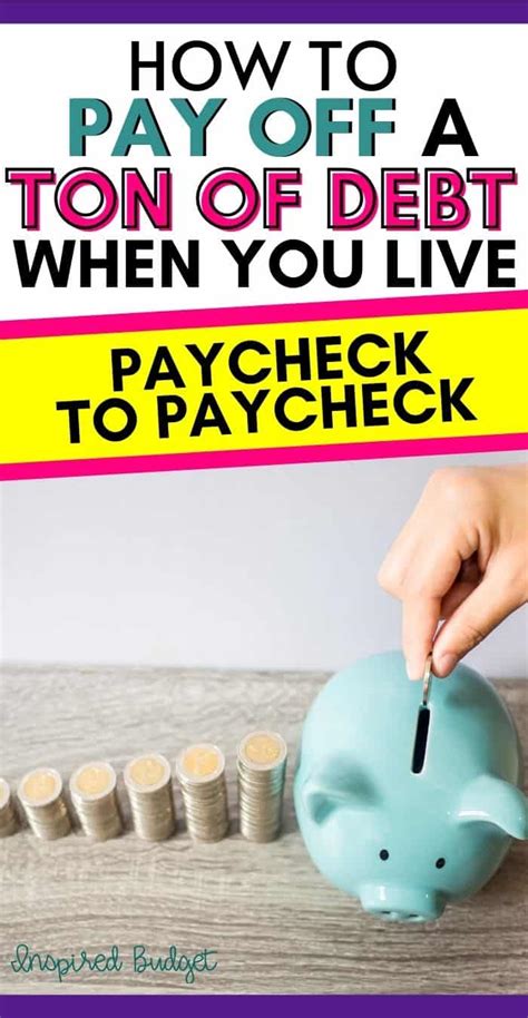 12 Steps To Pay Off Debt When You Live Paycheck To Paycheck Inspired