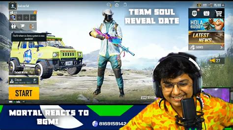 Team SouL Reveal Date Mortals Reaction On BGMI Release YouTube