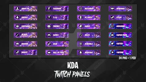 K/DA - Twitch Panels by LoL-Overlay on DeviantArt