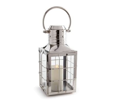 Maritime Stainless Steel Outdoor Lantern Candleholders Pottery Barn