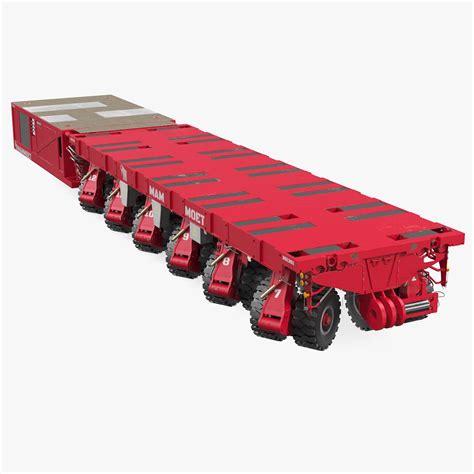 Self Propelled Modular Transporter Mammoet Rigged D Model Max