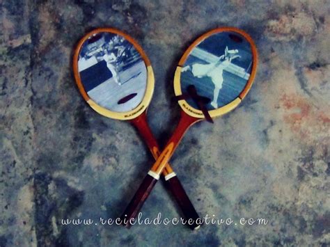 Fotografías en raquetas de tenis RECICLADO CREATIVO por Rosa Montesa