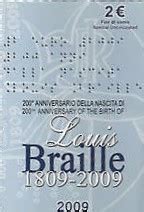 2 Euro Commemorative Coin Italy 2009 Louis Braille Folder Romacoi