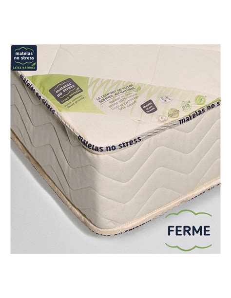 Matelas Bio Latex Naturel 140x190 Haut De Gamme Ferme 21 Cm