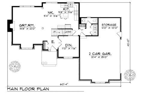 Traditional Style House Plan 3 Beds 25 Baths 1752 Sqft Plan 70 187