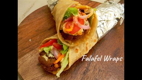 Falafel Wrap Falafel Hummus Wrap Lebanese Falafel Wrap How To Make Falafel Easy Recipe