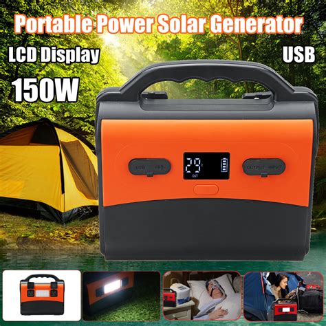 New 110v Portable Generator Emergency Power Supply 40800mah 100w Lithium Rechargeable Power