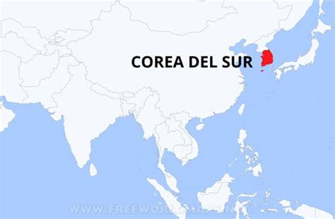 Mapa De Corea Del Sur