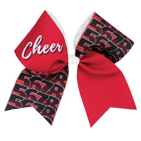 5 6 7 8 Cheer Hair Bow