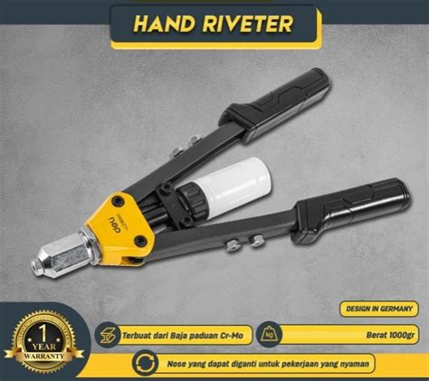 Deli Hand Riveter Inch Deli Tang Rivet Inch Edl Lazada