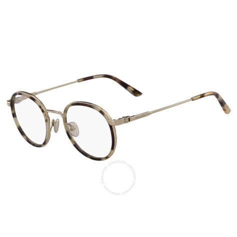 Calvin Klein Unisex Tortoise Round Eyeglass Frames Ck18107 883901100525