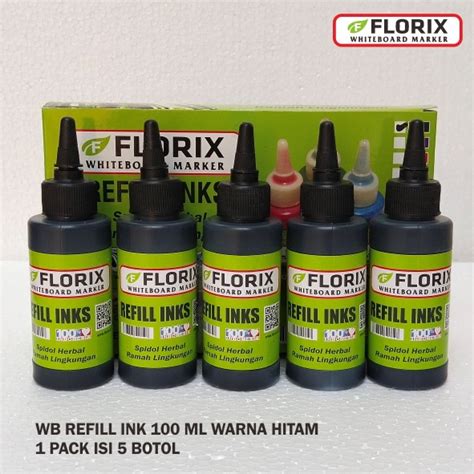 Tinta Refill Spidol Whiteboard Florix Pack Isi Botol Ml Isi