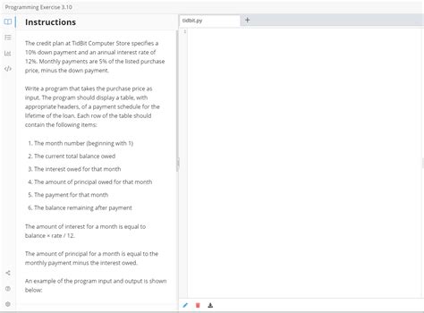 Solved Programming Exercise 310 Instructions Tidbitpy 1