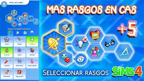 MOD MORE TRAITS IN CAS Tener Mas Rasgos En CAS Crear Sims Con 5