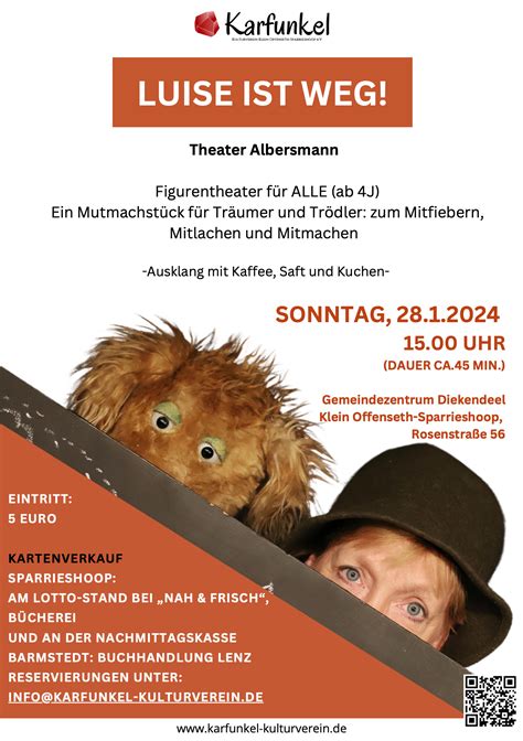 LUISE IST WEG Figurentheater Karfunkel