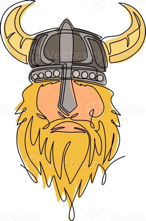 Viking Warrior Head Drawing