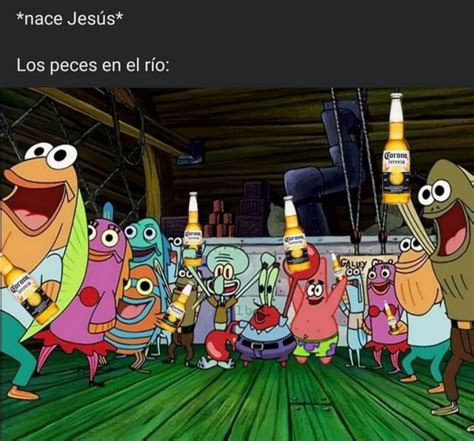 Nace Jes S Los Peces En El R O Memes