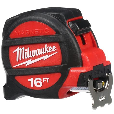 Milwaukee 16 Ft Magnetic Tape Measure 48 22 5116 The Home Depot