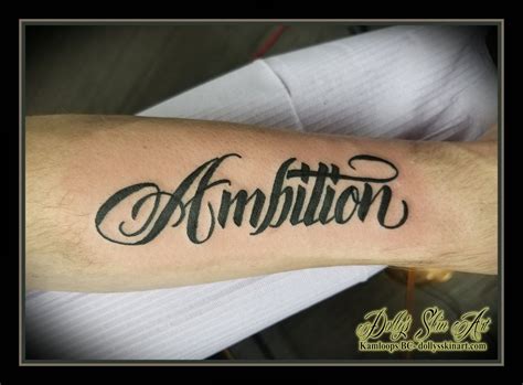 Ambition Tattoo Design